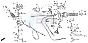 TRX300FW FOURTRAX 300 4X4 drawing CABLE/SWITCH