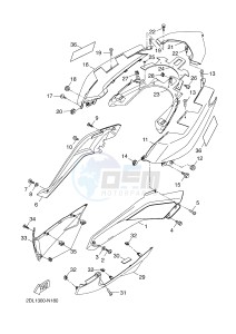 YP250R X-MAX 250 (2DL5 2DL5 2DL5 2DL5) drawing SIDE COVER