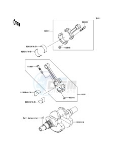 KVF750 4x4 KVF750LCF EU GB drawing Crankshaft