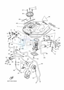 MT-07 MTN690 (BAT8) drawing FUEL TANK