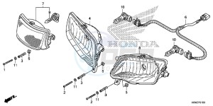 TRX500FE2G TRX500 Europe Direct - (ED) drawing HEADLIGHT