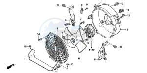 TRX500FE drawing COOLING FAN