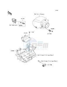 KRF 750 K [TERYX 750 FI 4X4 LE] (K9F) K9F drawing FUEL INJECTION