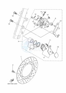 YP125R-DA XMAX 125 TECH MAX (BGU3) drawing REAR ARM & SUSPENSION