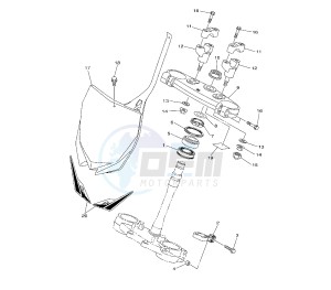 YZ F 450 drawing STEERING