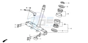 CRF230F drawing STEERING STEM