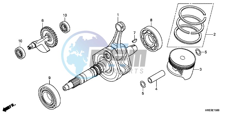 CRANK SHAFT/PISTON