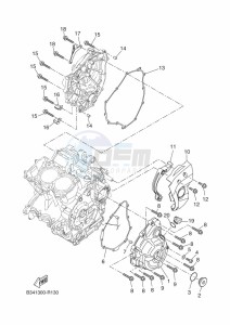 XSR700 MTM690-U (BLH1) drawing CRANKCASE COVER 1