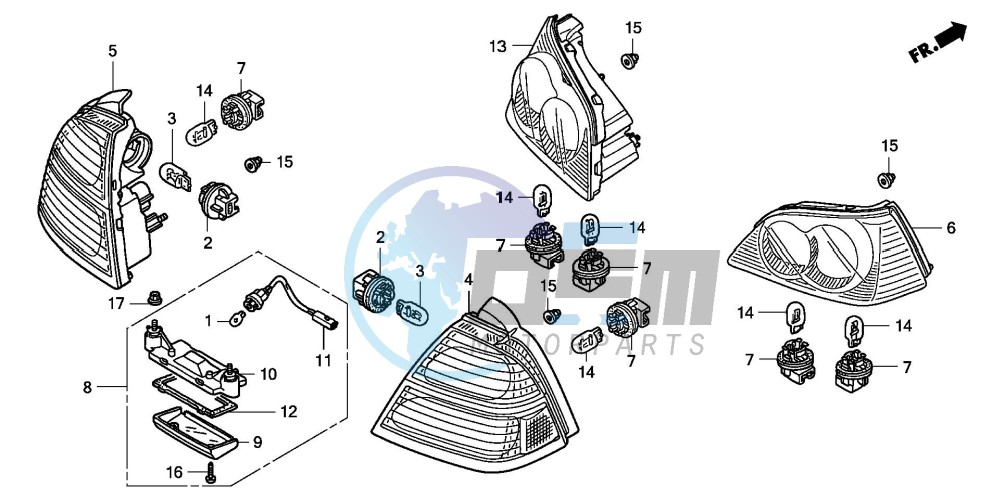 REAR COMBINATION LIGHT (GL18006/7/8)