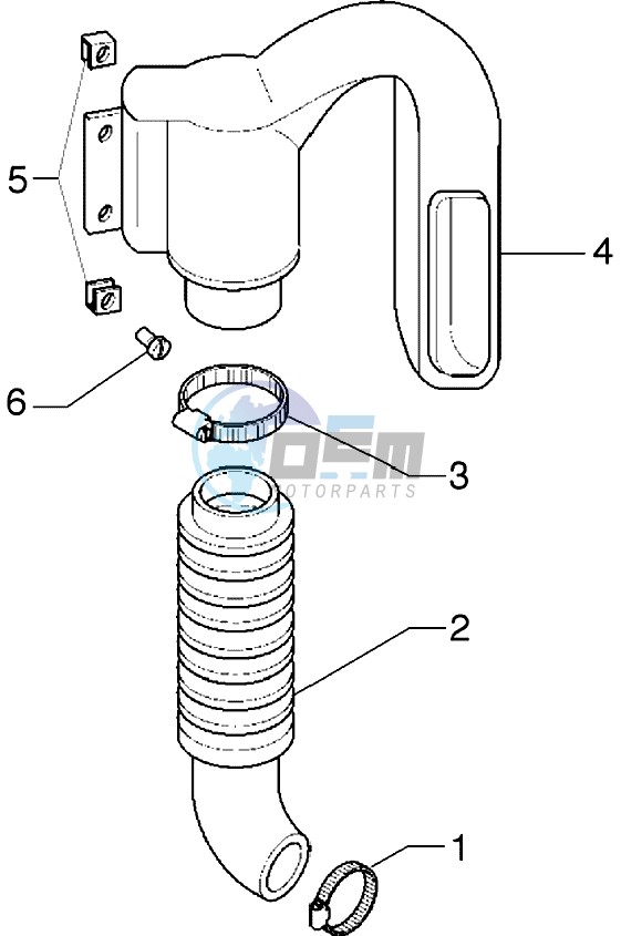 Belt cooling tube - Intake tube