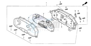 FJS600A SILVER WING drawing SPEEDOMETER