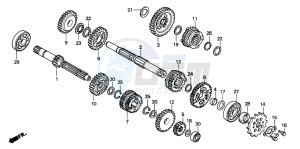 CR80R drawing TRANSMISSION