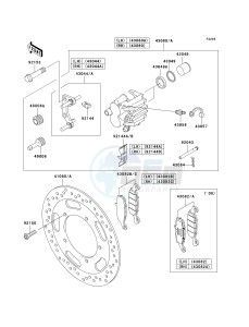 VN 1600 D [VULCAN 1600 NOMAD] (D6F-D8FA) D8F drawing FRONT BRAKE