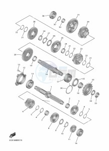 YZF600 YZF-R6 (BN6K) drawing TRANSMISSION