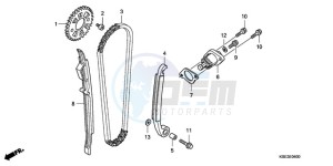 CRF150R9 Europe Direct - (ED) drawing CAM CHAIN/TENSIONER