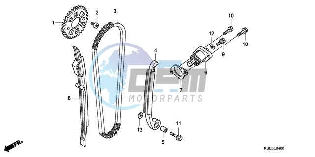 CAM CHAIN/TENSIONER