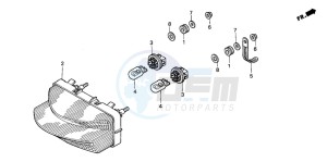 CBR600FR drawing TAILLIGHT (2)