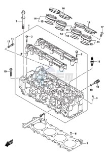 GSX-S1000F drawing CYLINDER HEAD