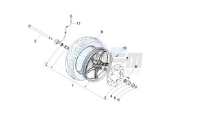 BOULEVARD - 100 CC 4T drawing FRONT WHEEL