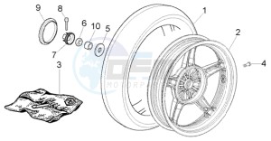 Liberty 125 Leader RST drawing Front wheel