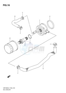 VZR1800 (E2) INTRUDER drawing OIL COOLER