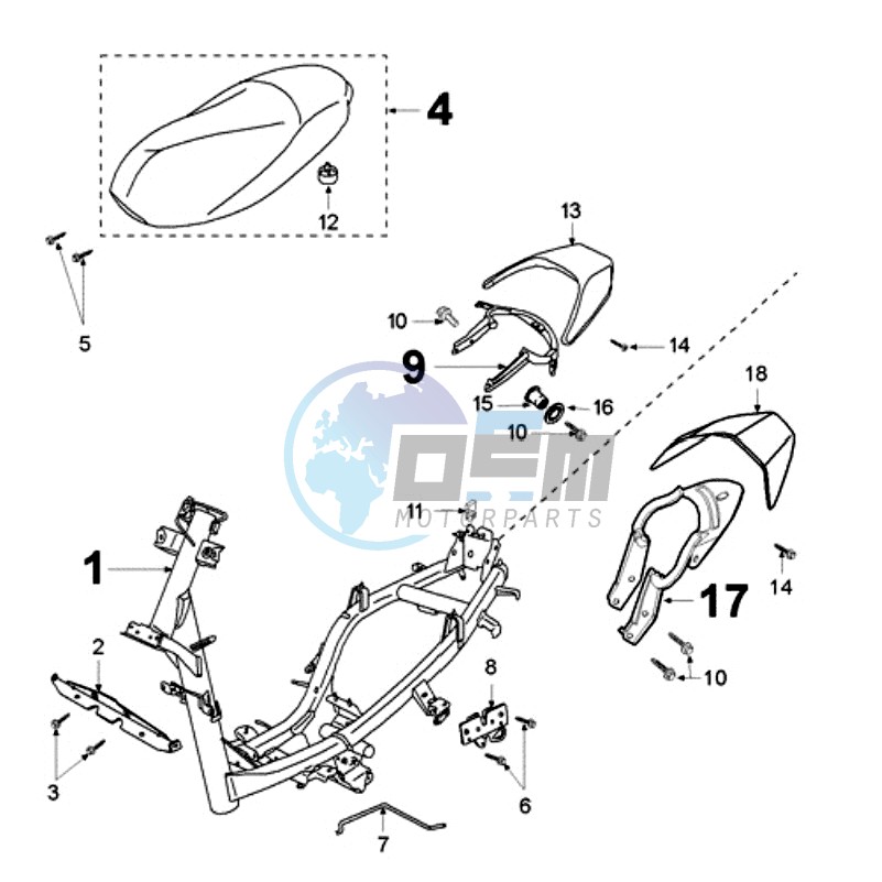 FRAME AND SADDLE