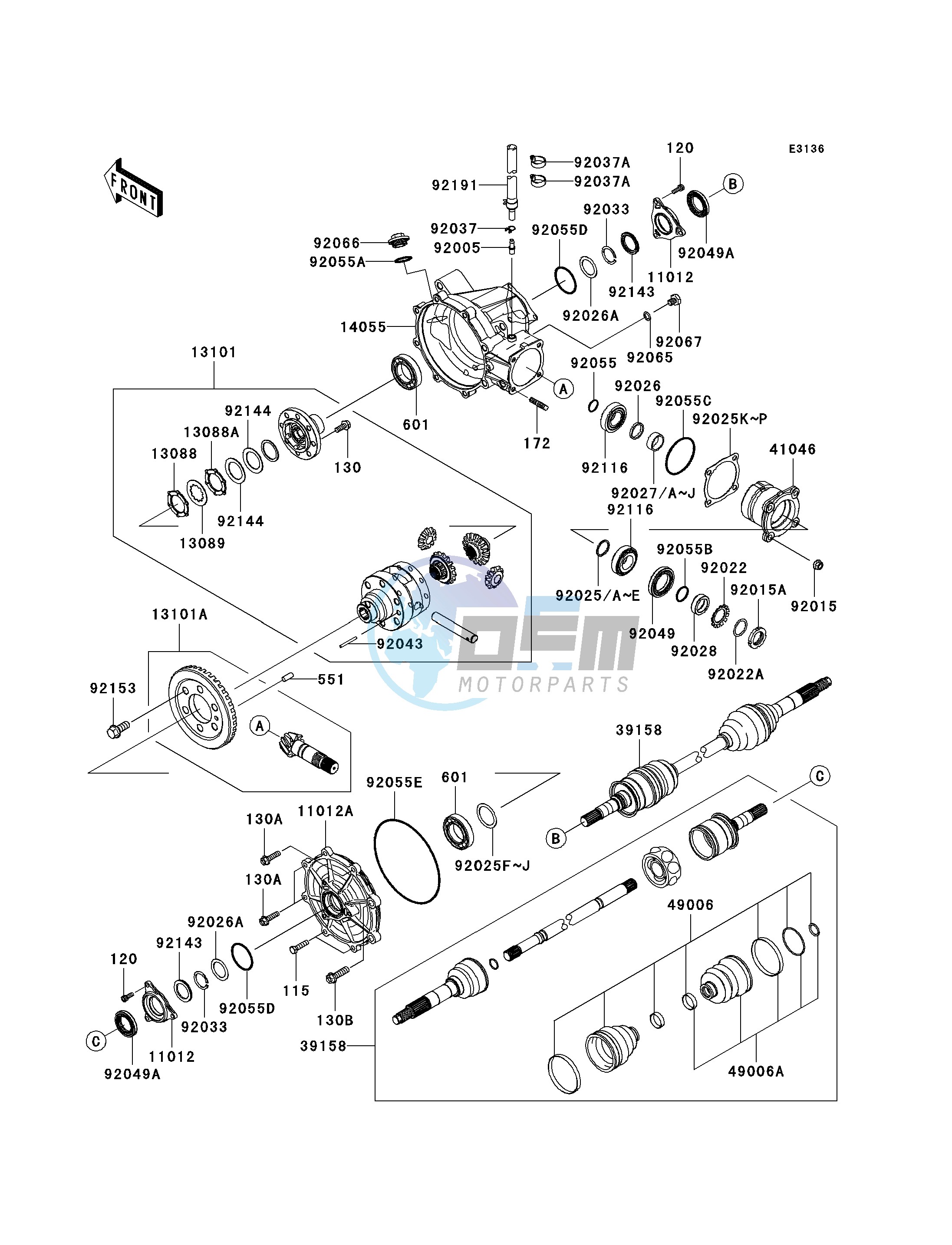 DRIVE SHAFT-FRONT