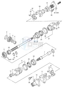 LT-A500F (E3-E28) drawing SECONDARY DRIVE