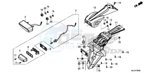 CBR650F 2ED - (2ED) drawing TAILLIGHT