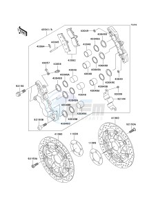 ZR 1200 A [ZX 1200 R] (A1-A3) drawing FRONT BRAKE