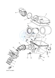 YFM700FWAD YFM70GPLH GRIZZLY 700 EPS LIMITED EDITION (2UDT) drawing INTAKE