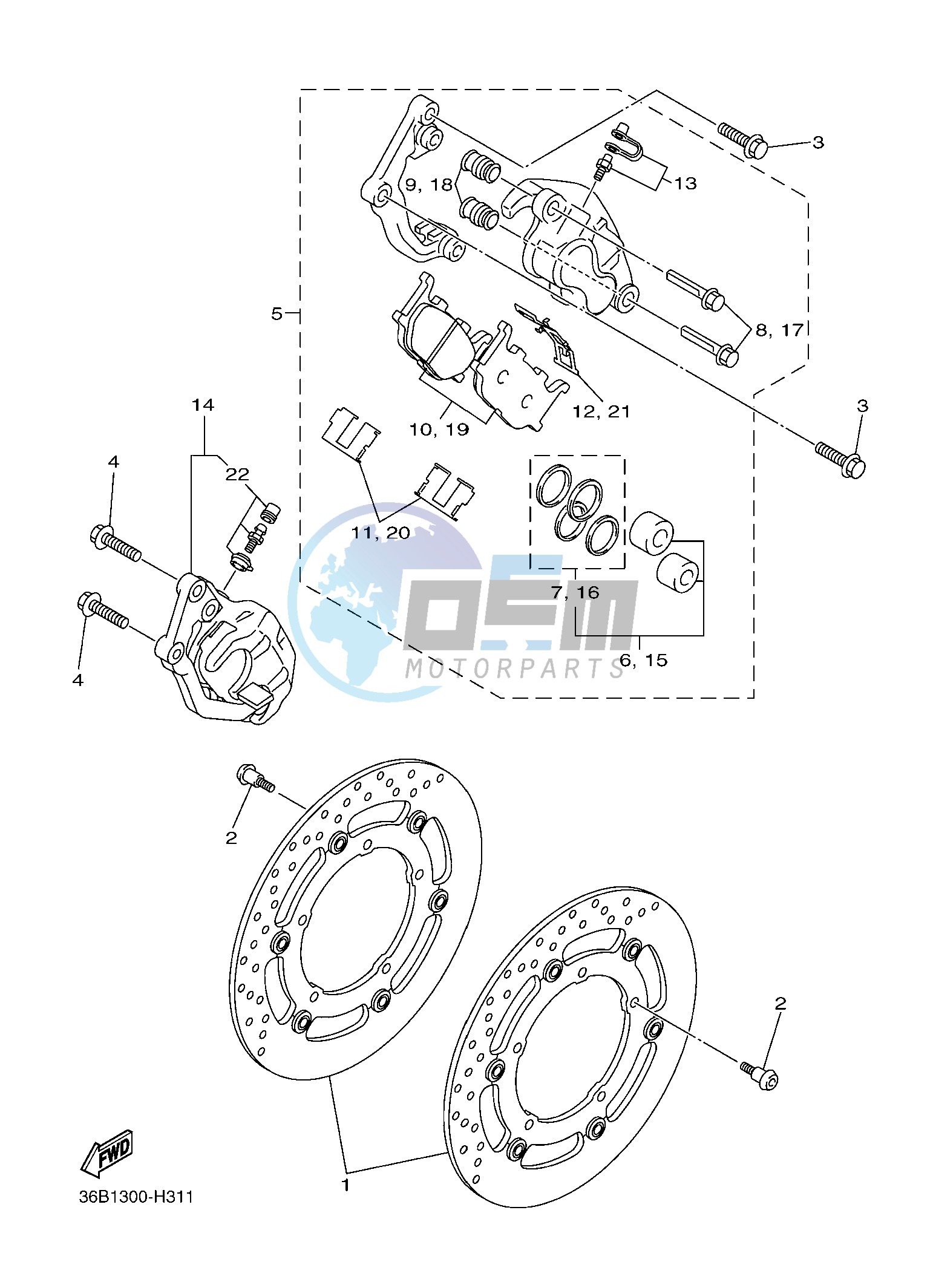 FRONT BRAKE CALIPER