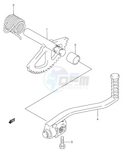 AE50 (E28) drawing KICK STARTER