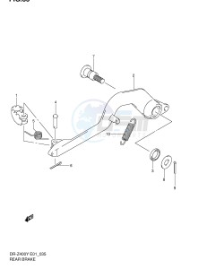 DR-Z400 (E1) drawing REAR BRAKE (WITH OUT E24)