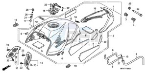 CB1000RA9 France - (F / ABS CMF) drawing FUEL TANK