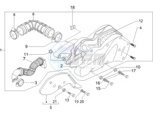 Runner 125 VX 4 (UK) UK drawing Air filter