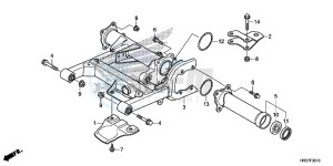 TRX420TM1G TRX500FA Europe Direct - (ED) drawing SWINGARM