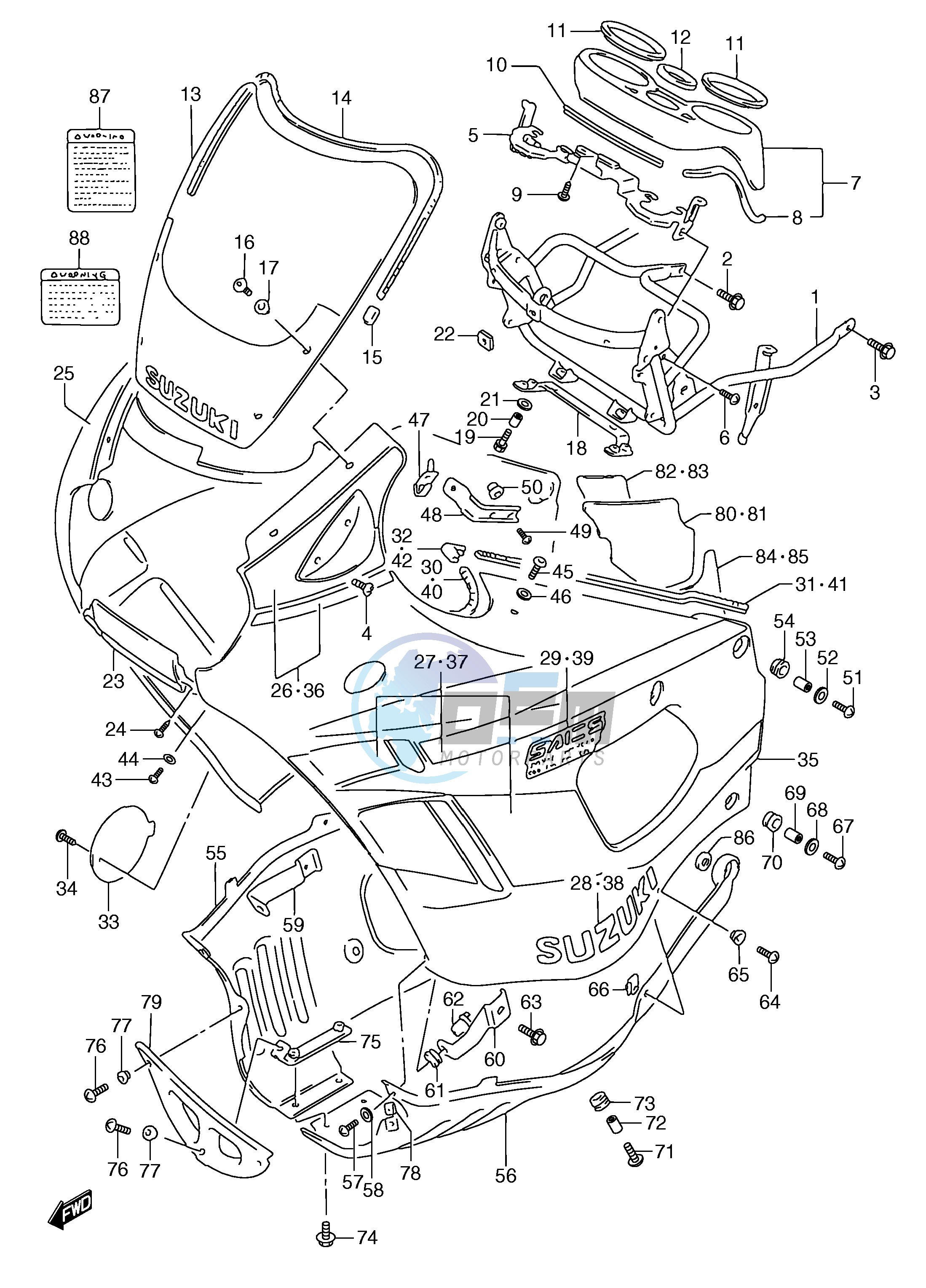 COWLING (MODEL M)