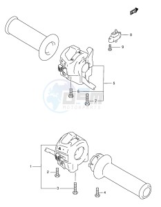 GSF600 (E2) Bandit drawing HANDLE SWITCH (GSF600SK3 SK4 SUK3 SUK4)