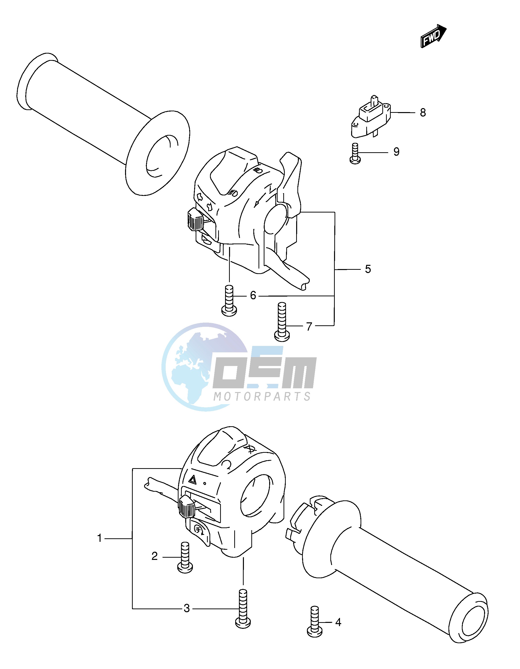 HANDLE SWITCH (GSF600SK3 SK4 SUK3 SUK4)