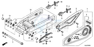 NC750SDE NC750SD Europe Direct - (ED) drawing SWING ARM