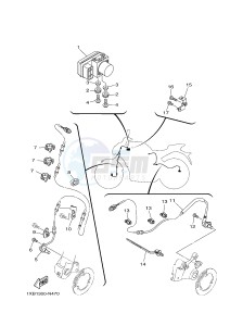 MT07A MT-07 ABS 700 (1XB9) drawing ELECTRICAL 3