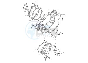 WR F 400 drawing CRANKCASE COVER