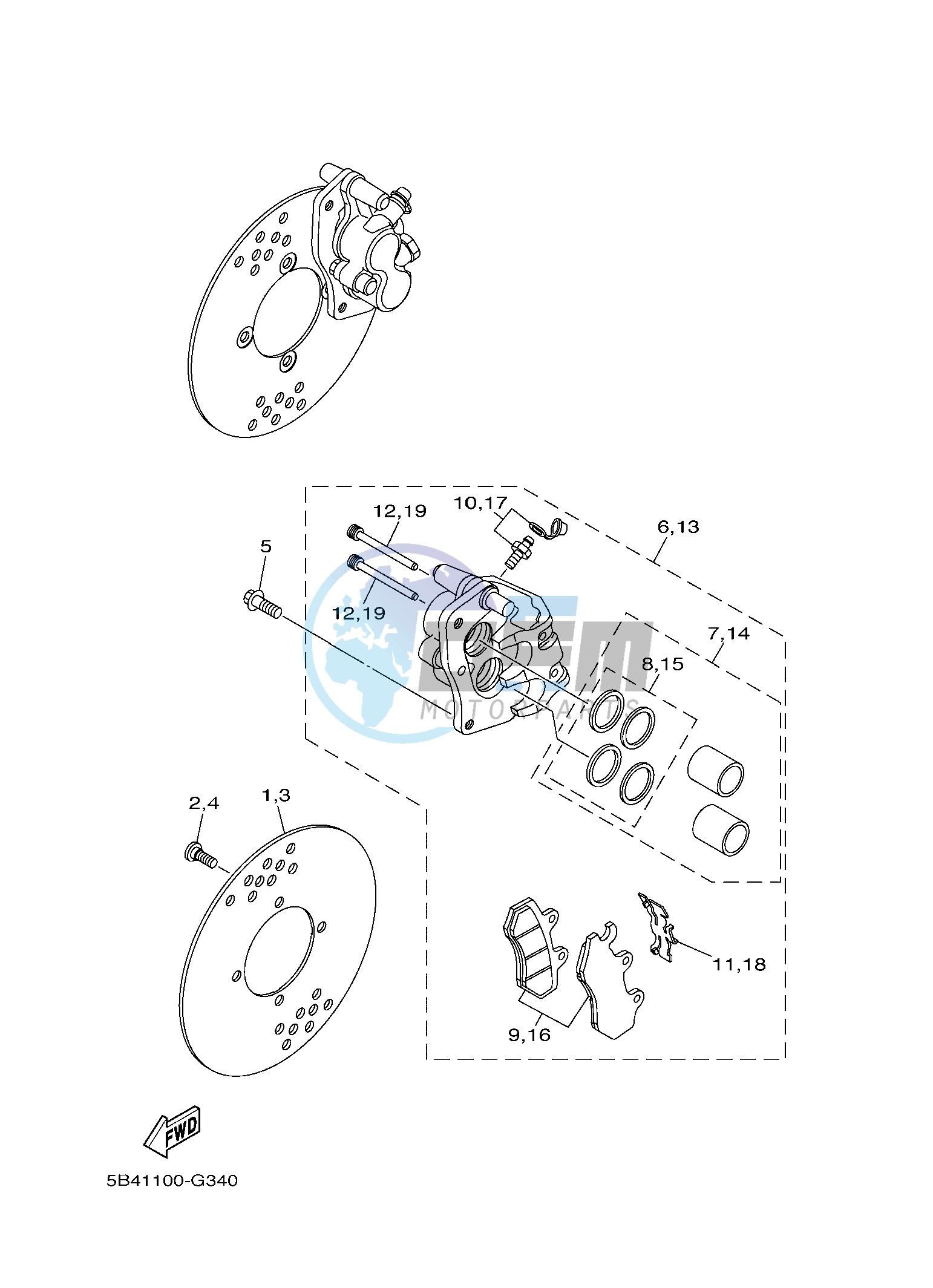 FRONT BRAKE CALIPER