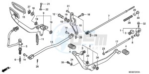 VT750CA9 KO / MK ST drawing PEDAL (KO)