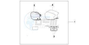 CBR600FS drawing PILLION BAG