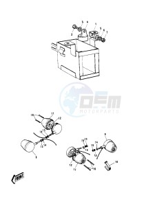 G4 TR (D-E) 100 drawing TURN SIGNALS G4TR-B OPTIONAL -- 70-73- -