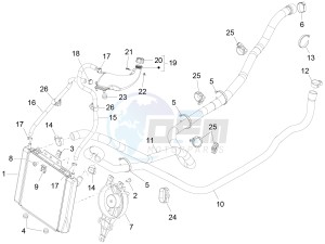 MP3 300 LT BUSINESS - SPORT ABS - ENJOY (EMEA) drawing Cooling system