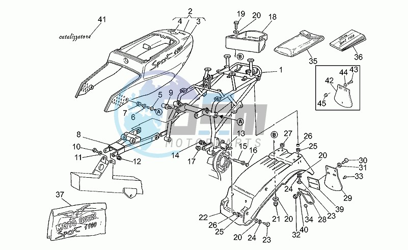 Rear mudguard