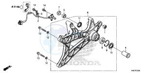 NSS125DF Forza 125 - NSS125D Europe Direct - (ED) drawing SWINGARM